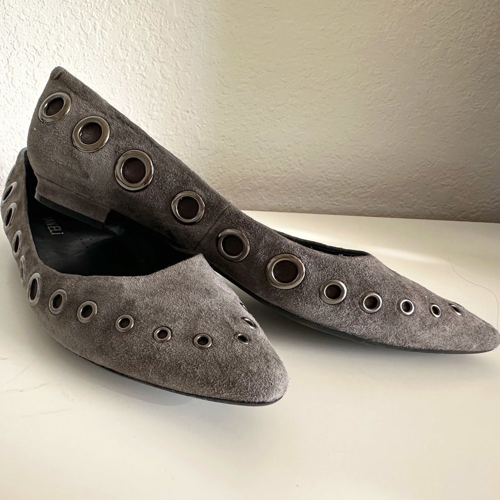 Vaneli grey flats Size 7 velvet